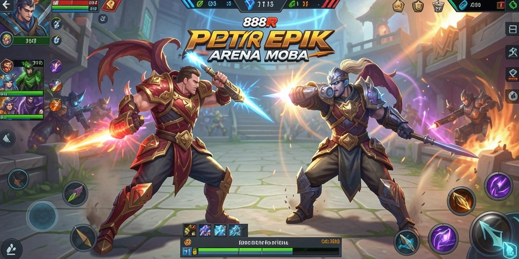 Tangkap momen seru pertempuran strategi di 888R.