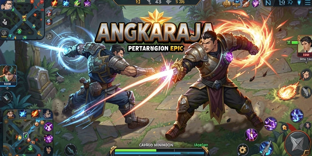 Gameplay seru dengan karakter unik dalam ANGKARAJA.