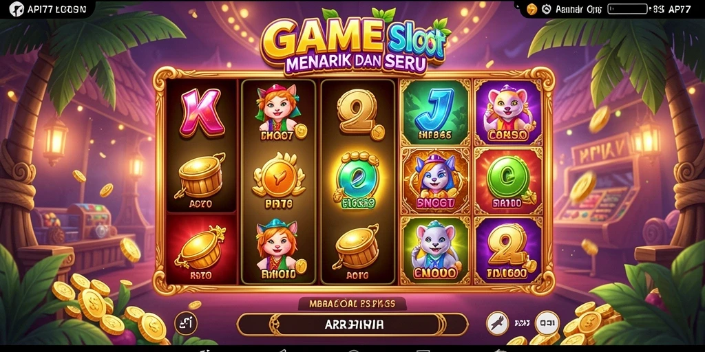 Tampilan menarik dari gameplay Slot API77 yang menyenangkan.