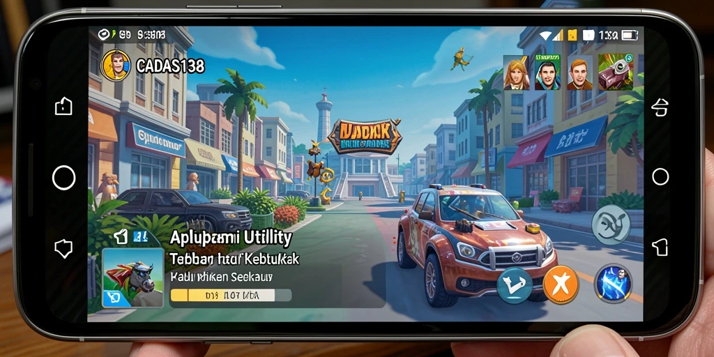 Tampilan utama CADAS138 dengan fitur-fitur Utility yang beragam.