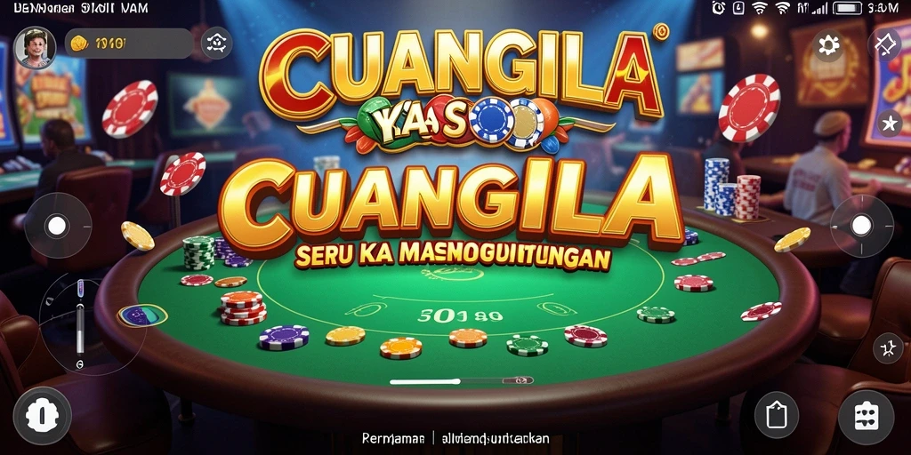 Gameplay CUANGILA yang menampilkan suasana kasino yang seru.