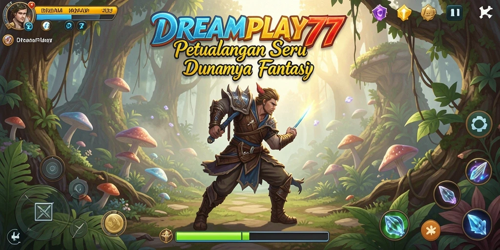 Tampilan gameplay <strong>DREAMPLAY77</strong> yang penuh aksi dan petualangan seru.