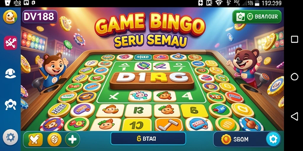 Screenshot gameplay DV188 menampilkan suasana seru dalam permainan Bingo.