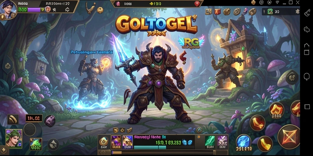 Tampilan gameplay seru GOLTOGEL dengan pertarungan yang mendebarkan.