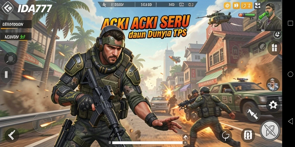 Tampilan gameplay seru dalam IDA777 dengan aksi intens.