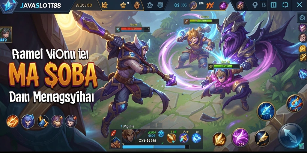 Tampilan gameplay seru pada pertempuran tim di JAVASLOT88.