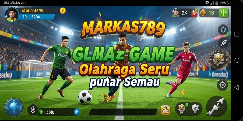 Tampilan gameplay seru dalam MARKAS789 dengan aksi olahraga yang menegangkan.