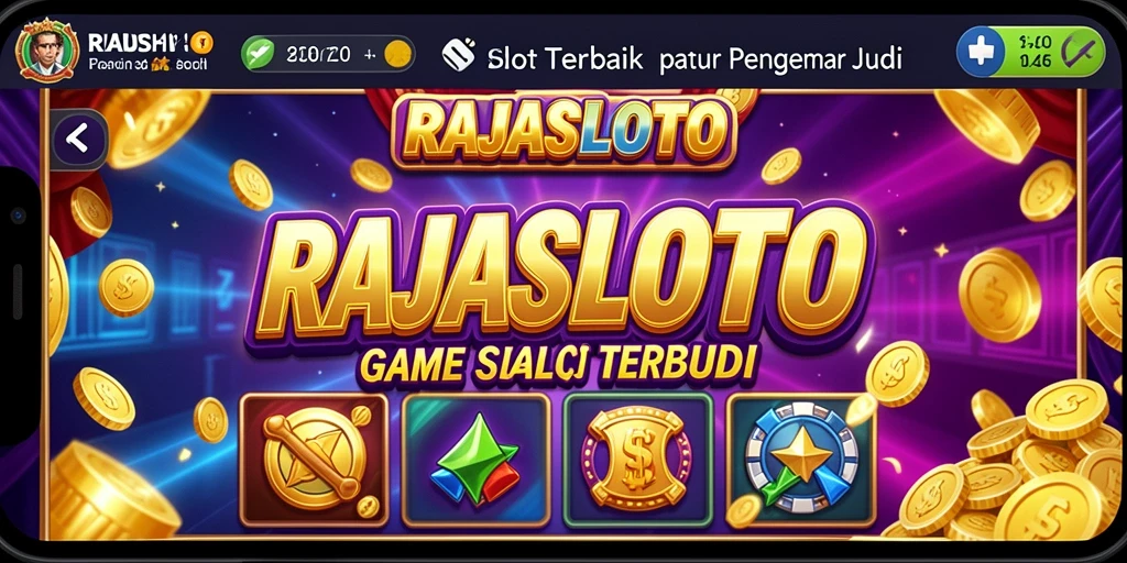 Tampilan gameplay slot yang menarik dan penuh warna dari RAJASLOTO.