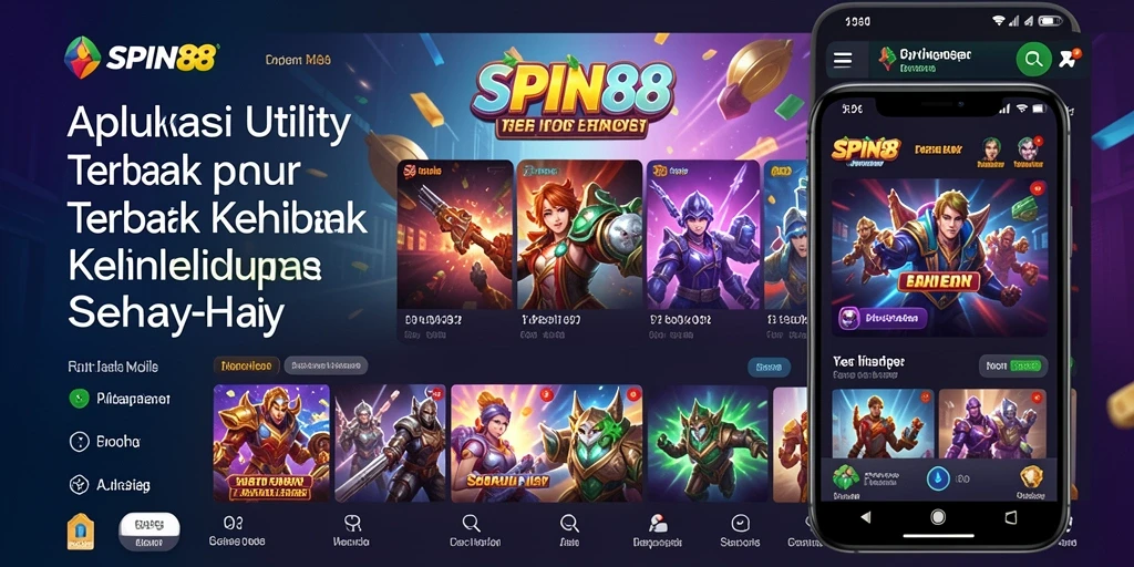 Tampilan antarmuka SPIN88 yang menarik dan intuitif.