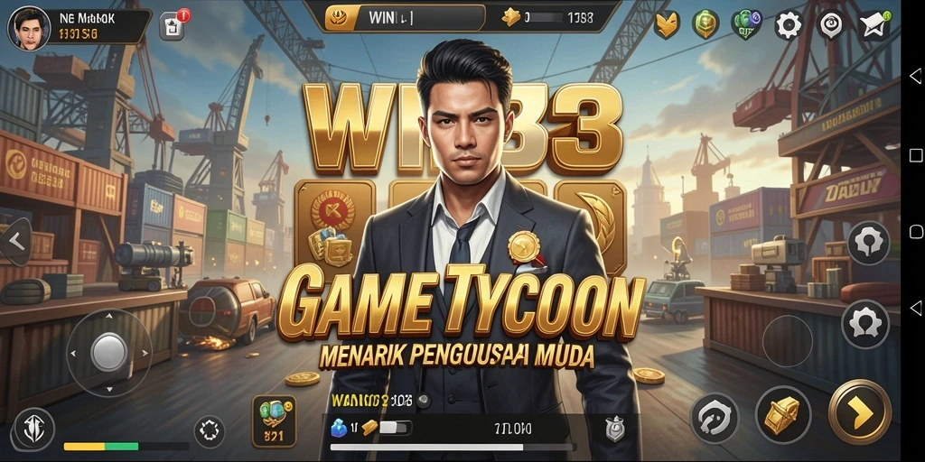 Tampilan gameplay WIN33 yang seru dengan interaksi bisnis.